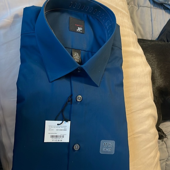 Dark Blue Long Sleeve Button up - Picture 3 of 3